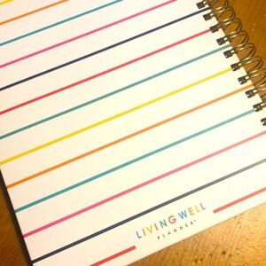 Striped Living Well Planner - undated